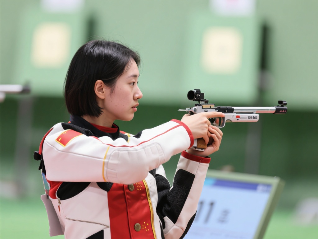 孙瑜洁勇夺女子25米手枪冠军荣耀